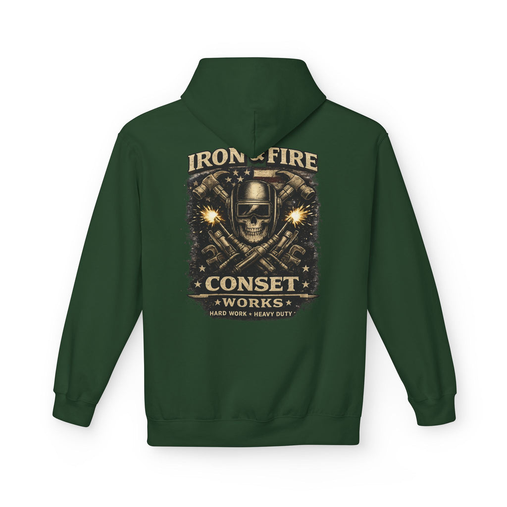 CONSET WORKS – Iron y fire heavy duty hoodie